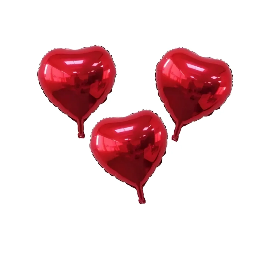 Balão de coração metalizados