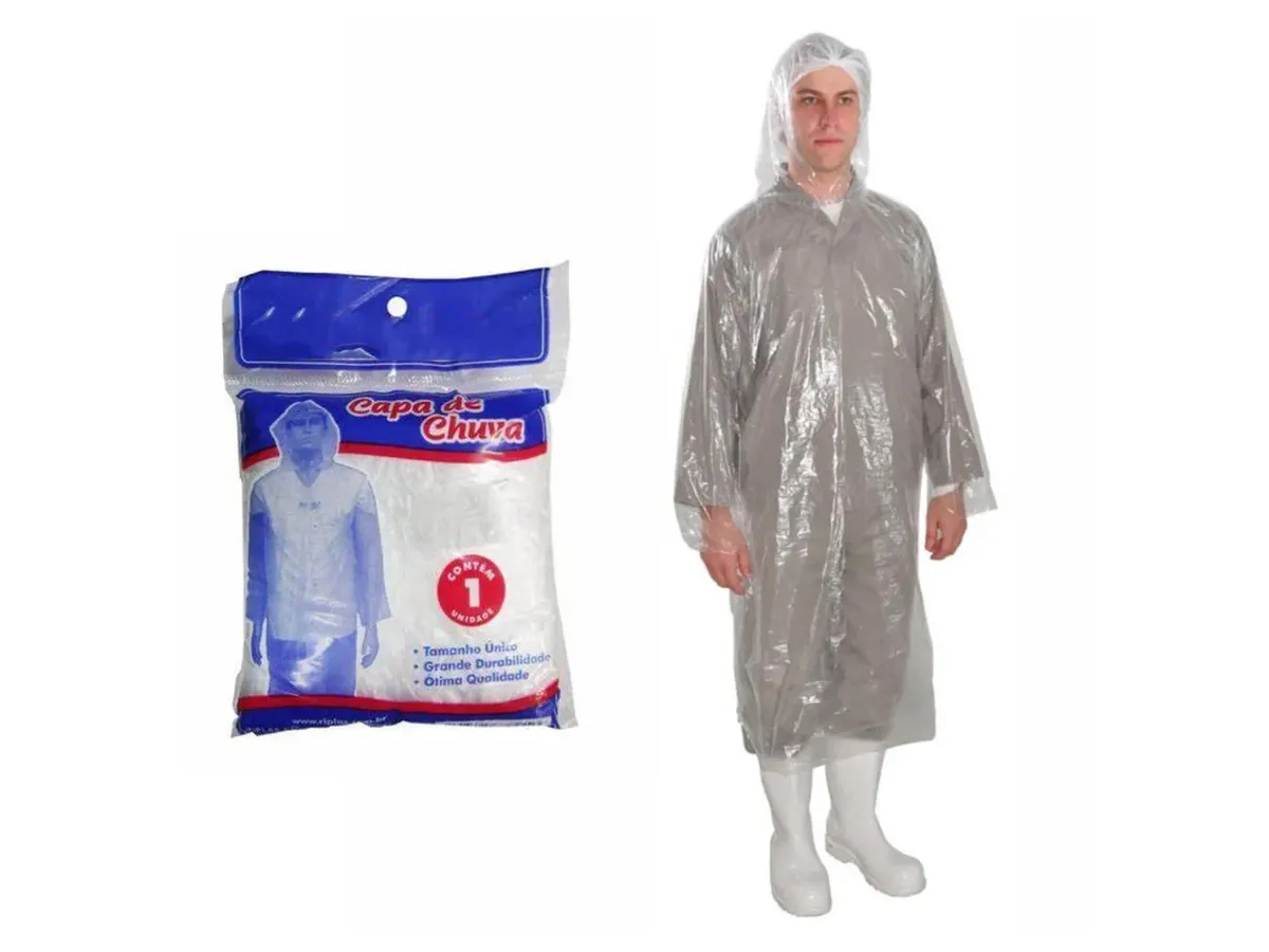 Capa de Chuva Plástica
