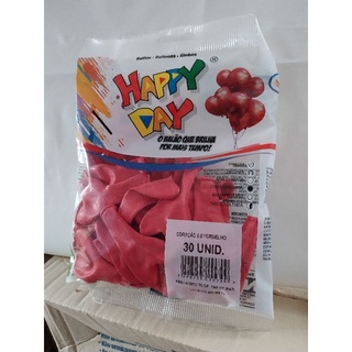 Balão Coração Happy Day Vermelhos