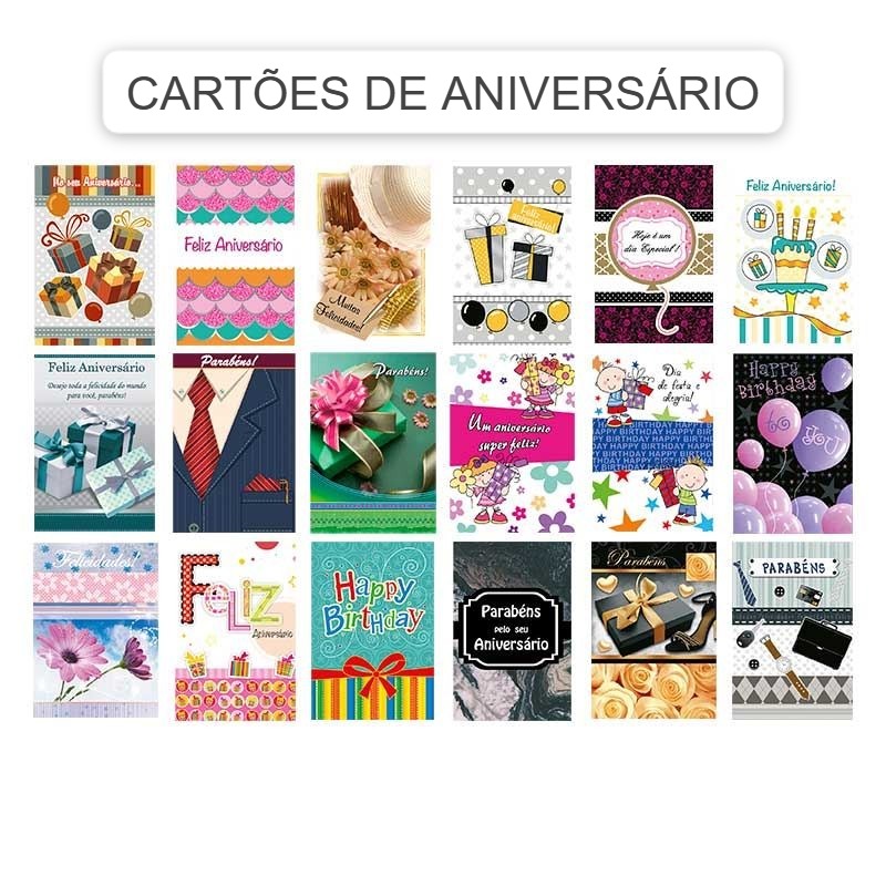 CARTÃO DIVERSOS MODELOS E TAMANHO