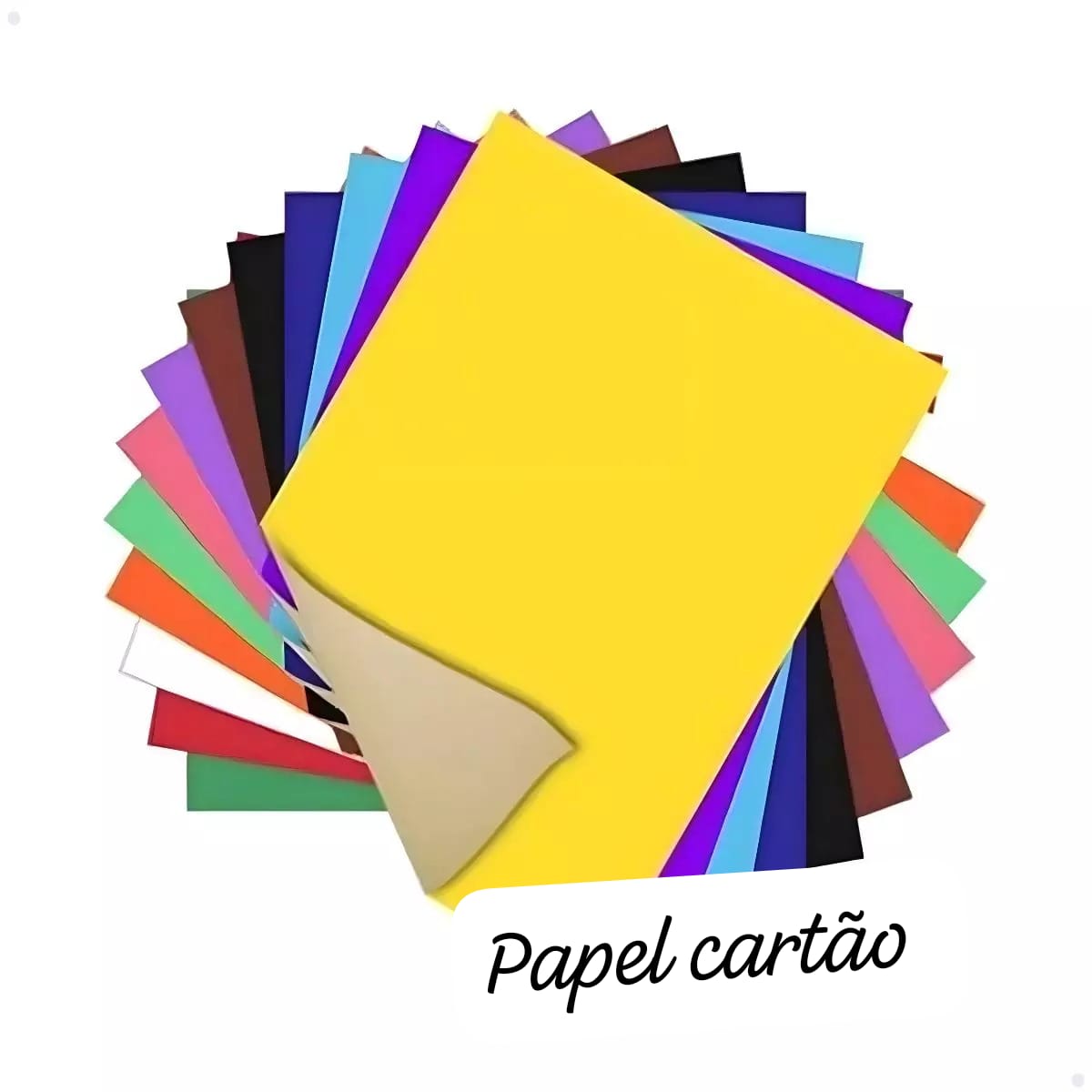 Papel cartão colorido