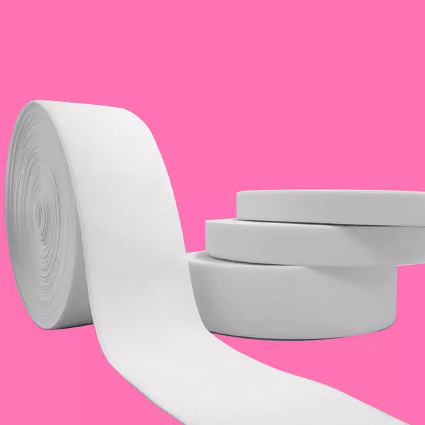 Elástico branco para costura