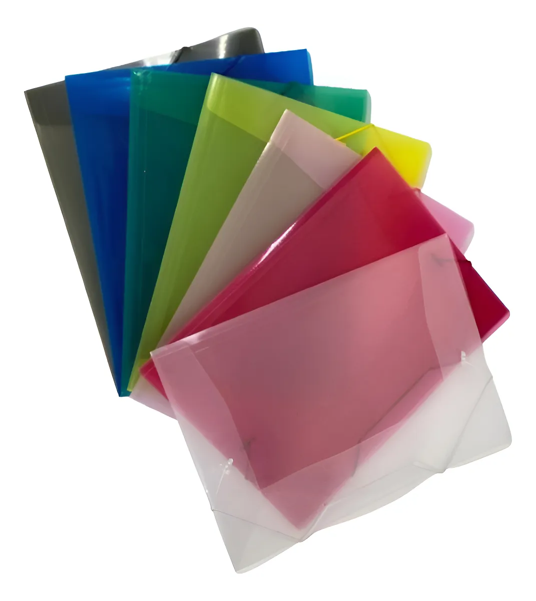 Pasta plástica com elástico formato ofício