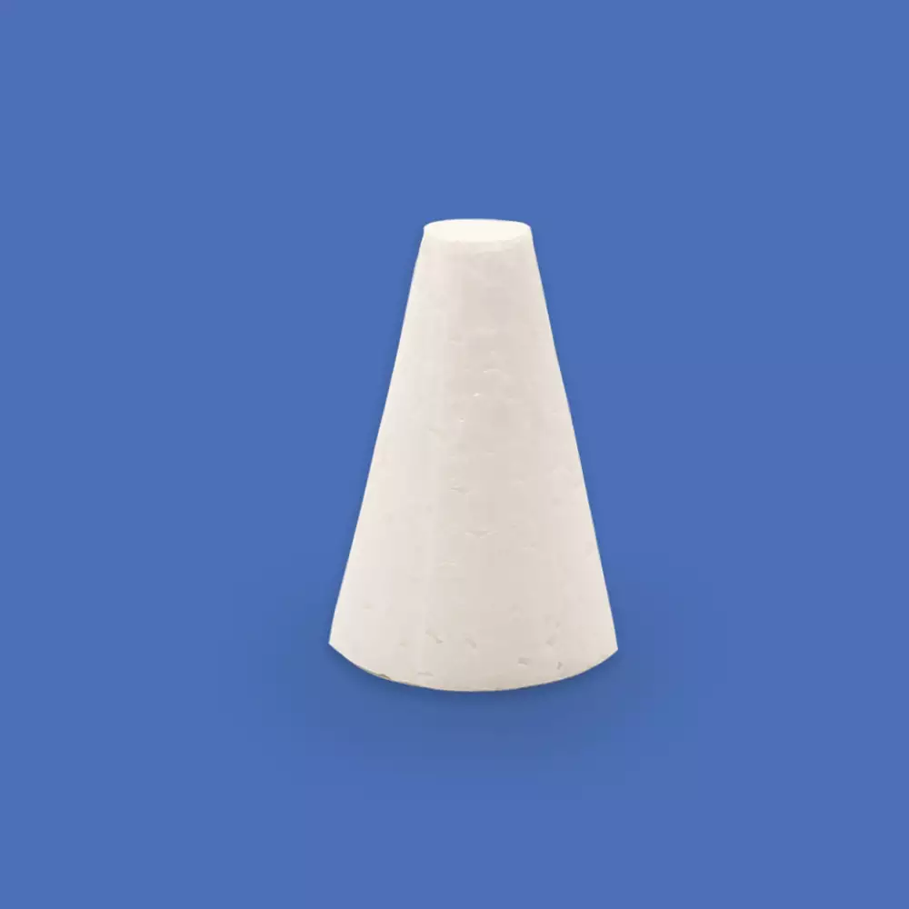 Cone de isopor para artesanato