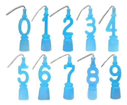 Velas de aniversário numéricas