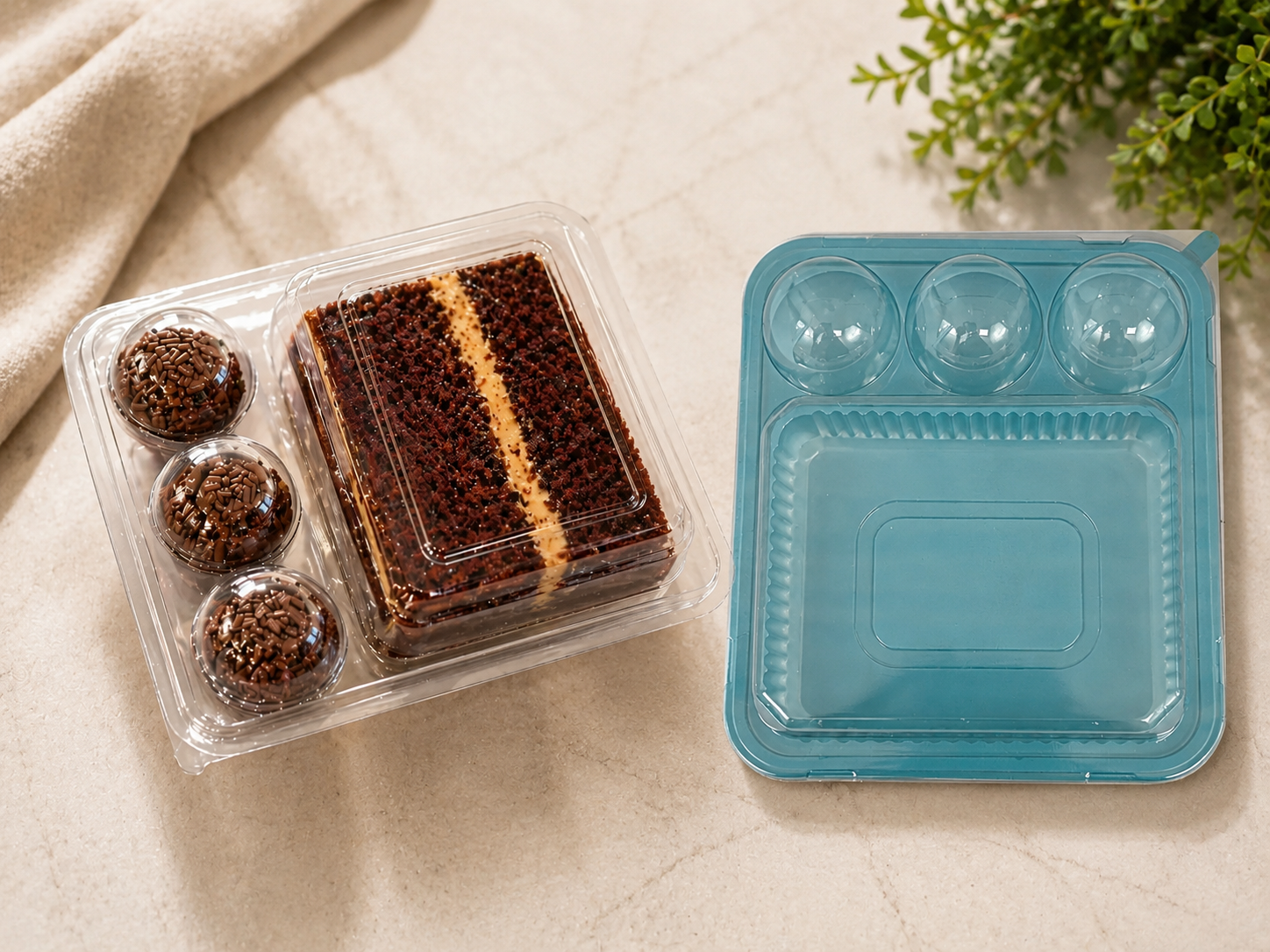Forma Fatia com Porta Brigadeiro