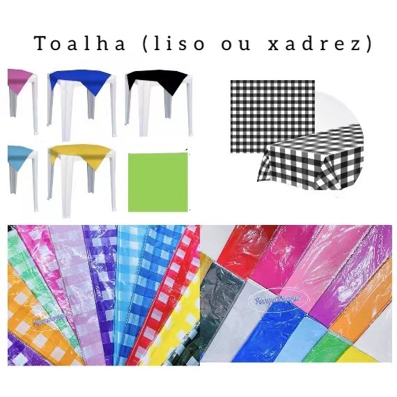 Toalha de mesa pacote 5 unidades