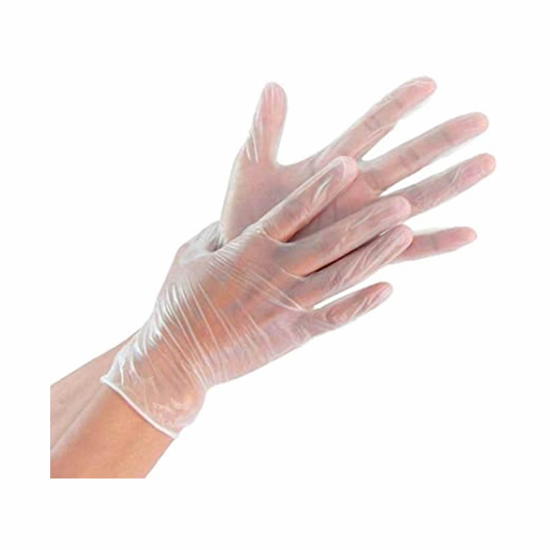 Luvas descartáveis de vinil
