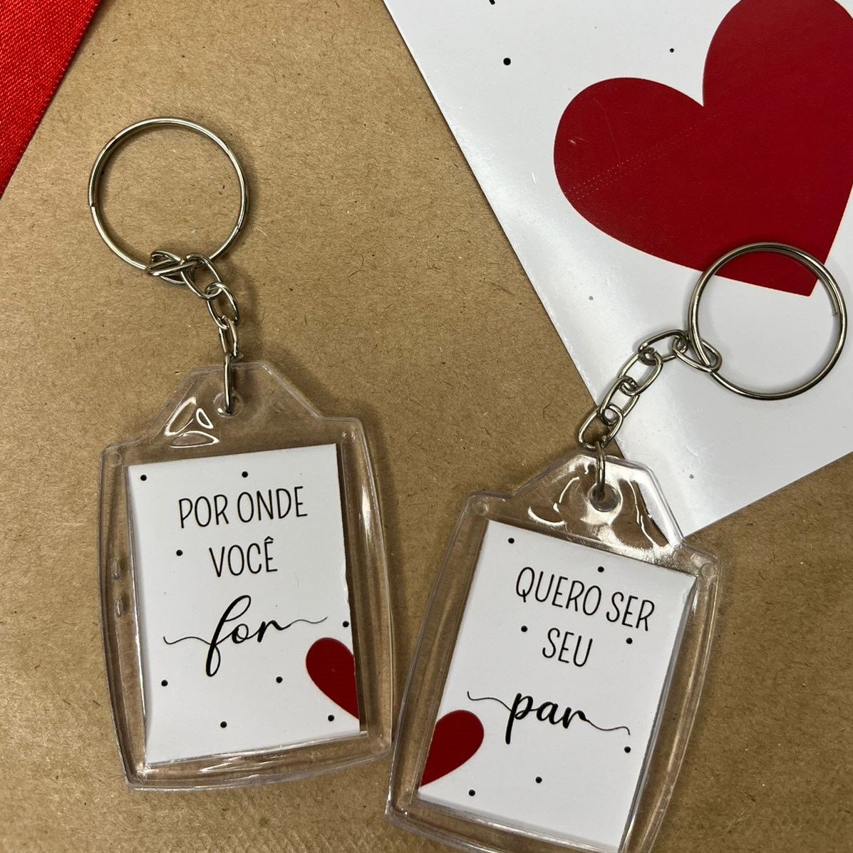 Chaveiro personalizado de acrílico