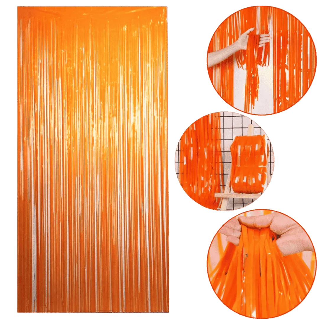 Cortina de Fitas Metalizadas para Decoração