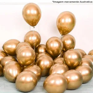 BALÃO 9 ALUMINIO C/25