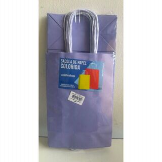 Sacolas de papel coloridas P 15X7,5X21CM