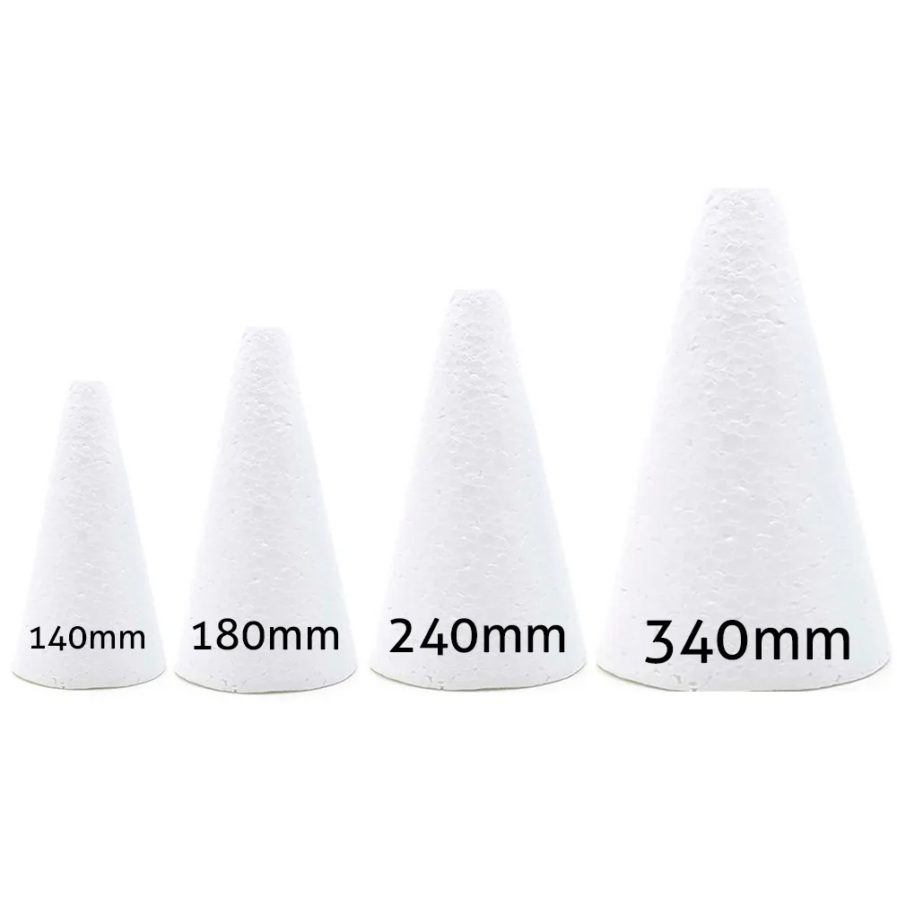 Cone de isopor para artesanato