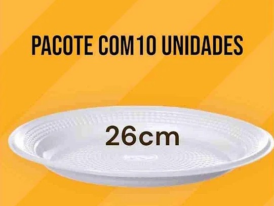 Prato descartável 
