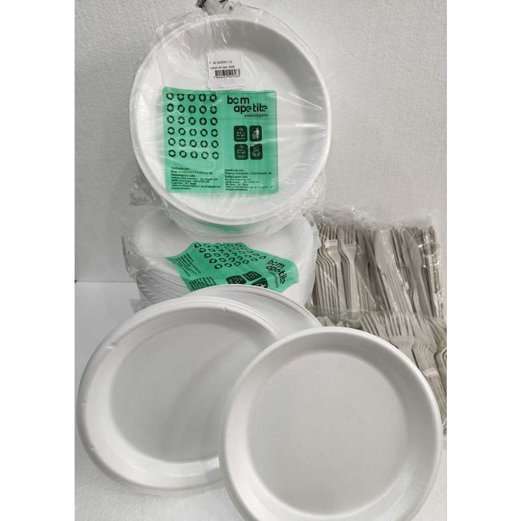 PRATO ISOPOR REFEIÇÃO 