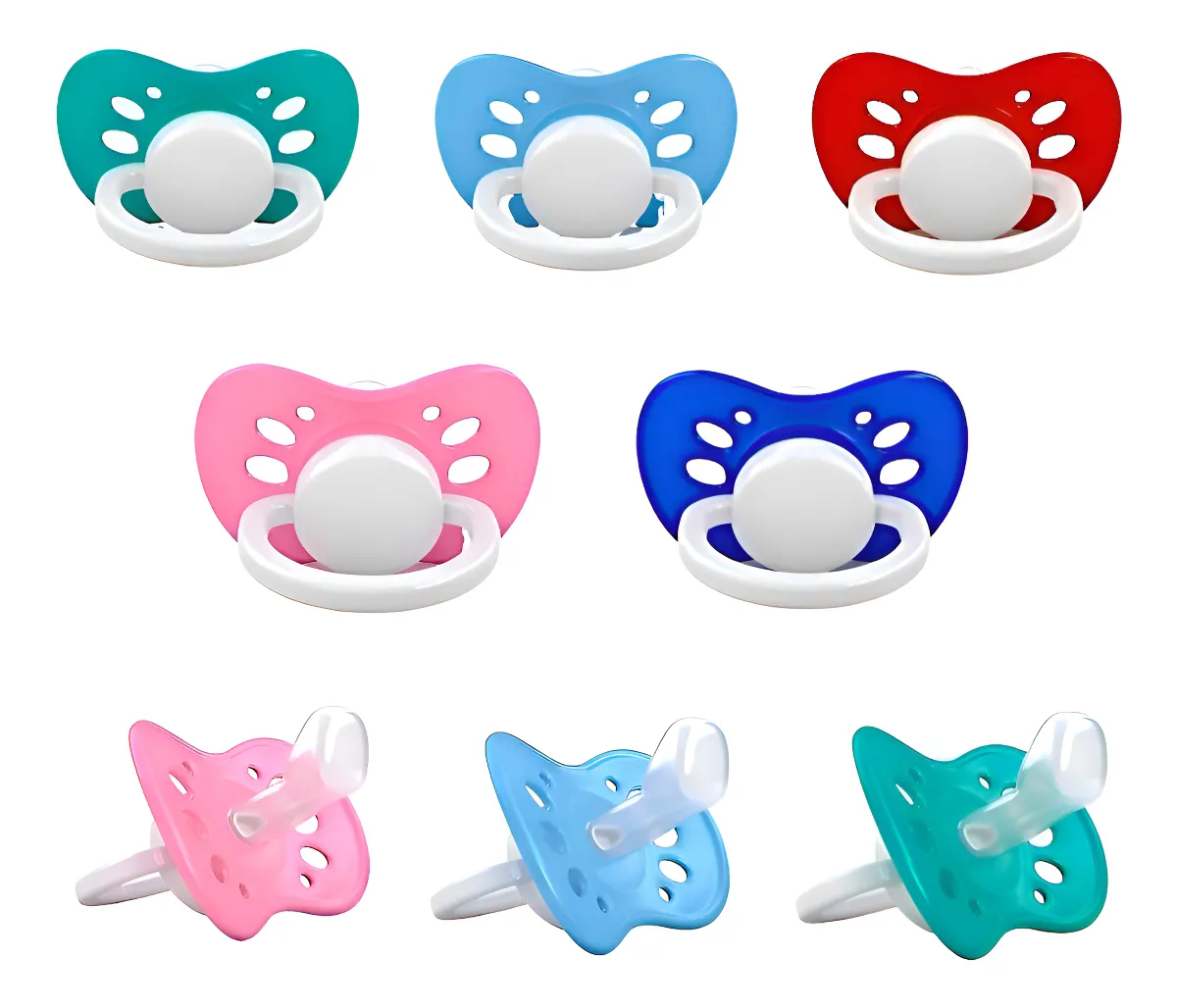 Chupetas Coloridas para Bebê
