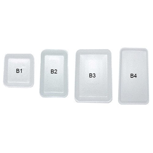 Bandejas descartáveis isopor funda