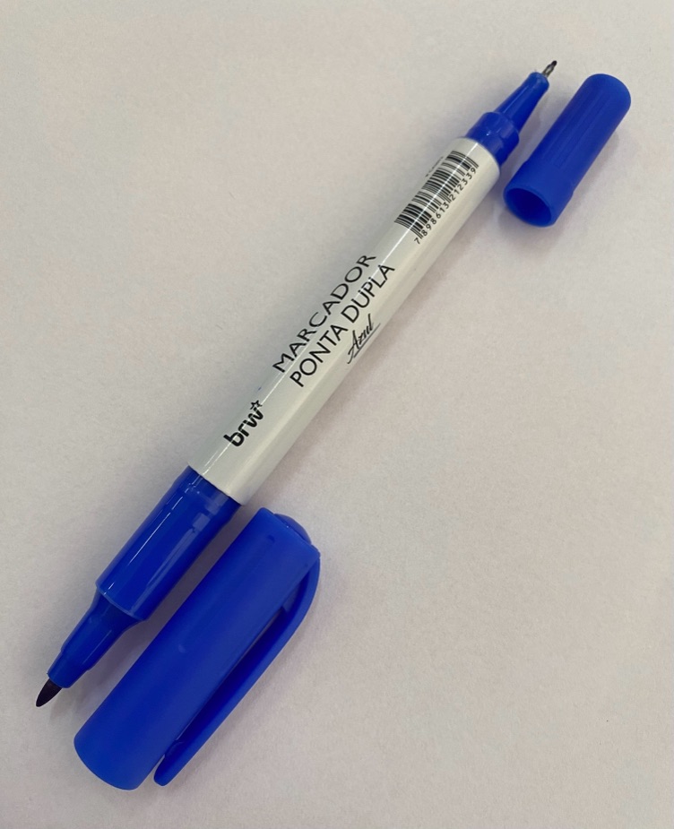 CANETA P/RETROPROJETOR 2PONTAS 