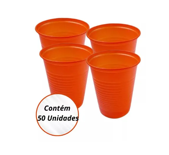 Copos plásticos coloridos 200ML C/50