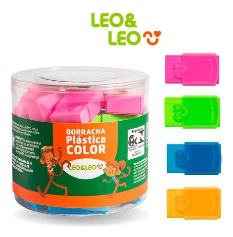 Borracha Plástica Colorida Leo&Leo