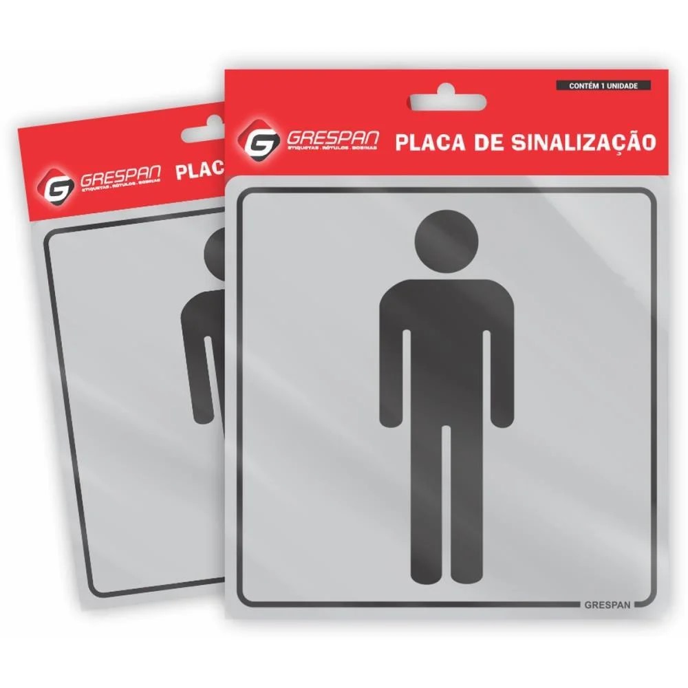 Placa de Sinalização Feminina e Masculino