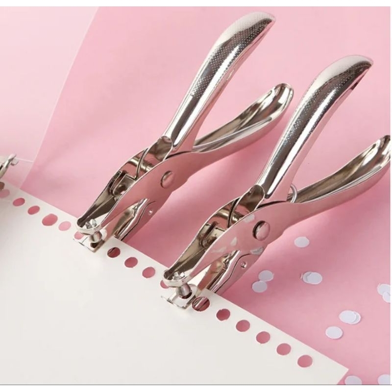 Perfurador de papel metálico