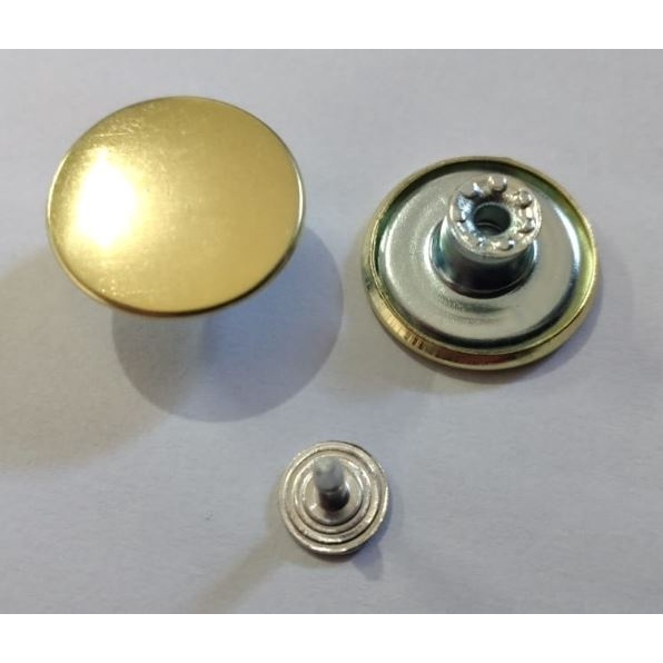 Botão de pressão metálico