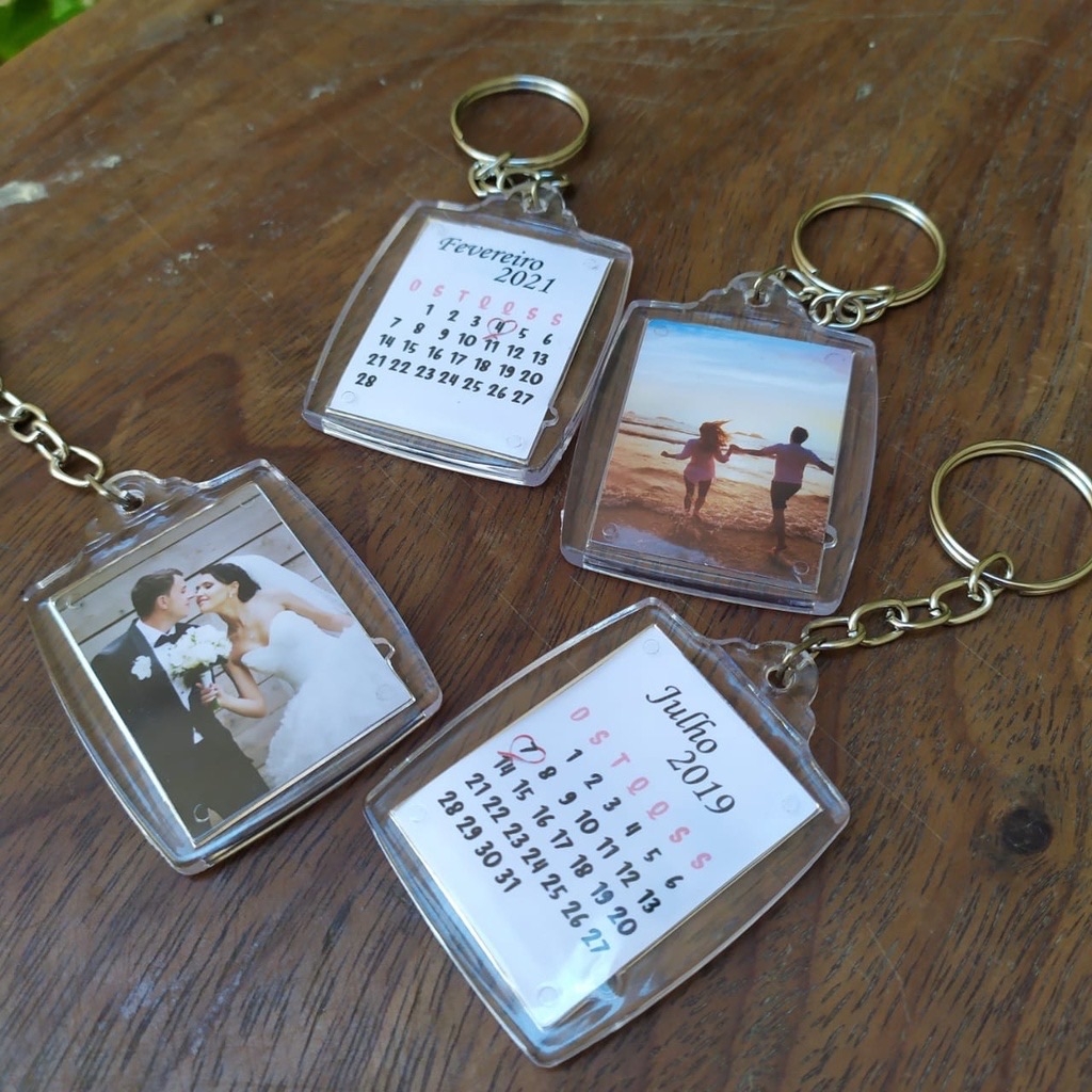 Chaveiro personalizado de acrílico