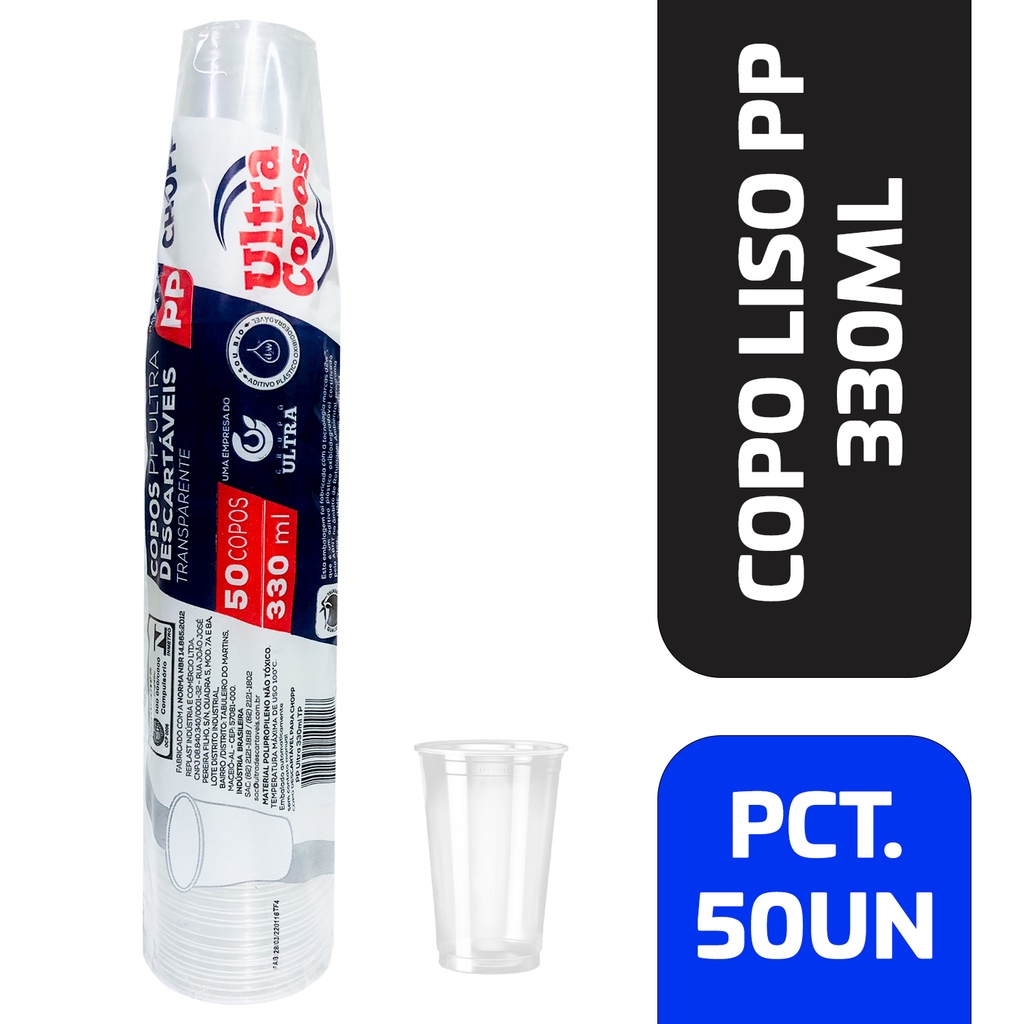 Copo Descartável Ultra Copos 330ml