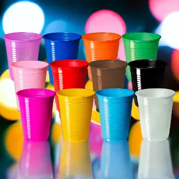 Copos plásticos coloridos 200ML C/50