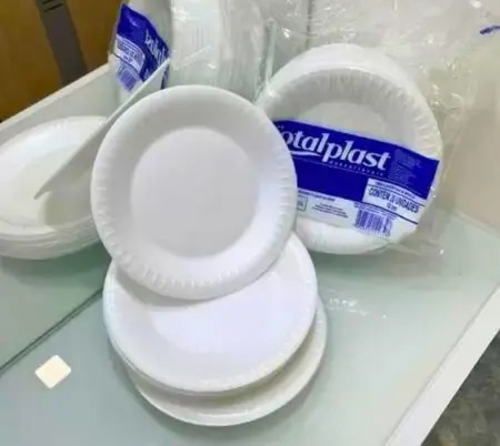 PRATO ISOPOR REFEIÇÃO 