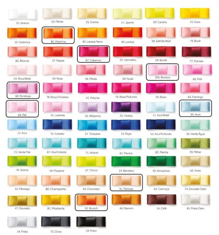 Fitas de Cetim Najar