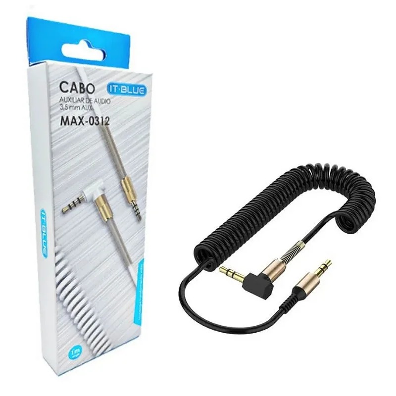 Cabo Auxiliar de Áudio 3,5mm IT-Blue MAX-0312