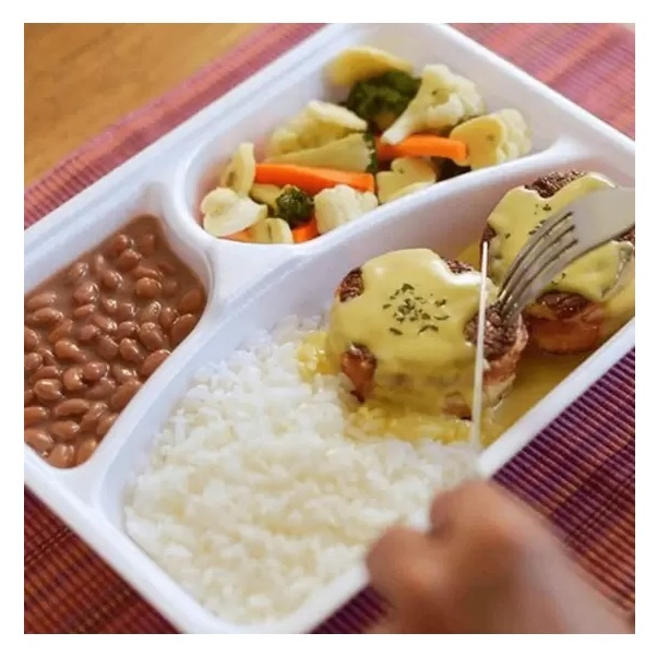 Marmita de Isopor com Tampa Com 10 unidades