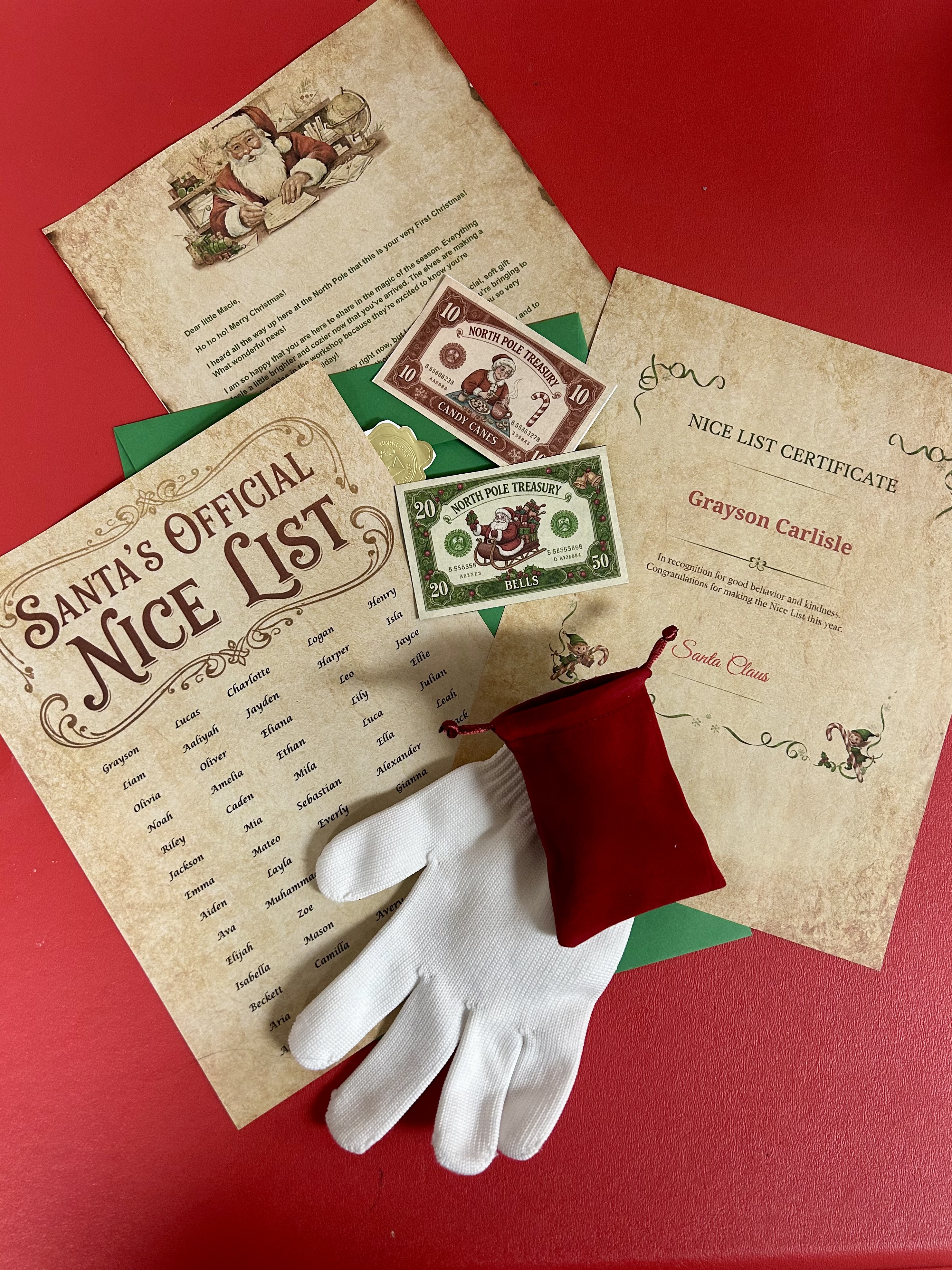 Santa’s Letter and Deluxe Package
