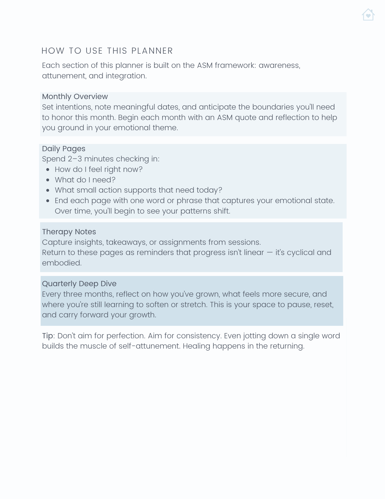 The Secure Self Planner