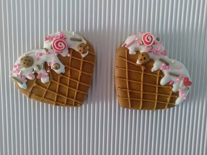 Decorative Heart-Shaped Cookies