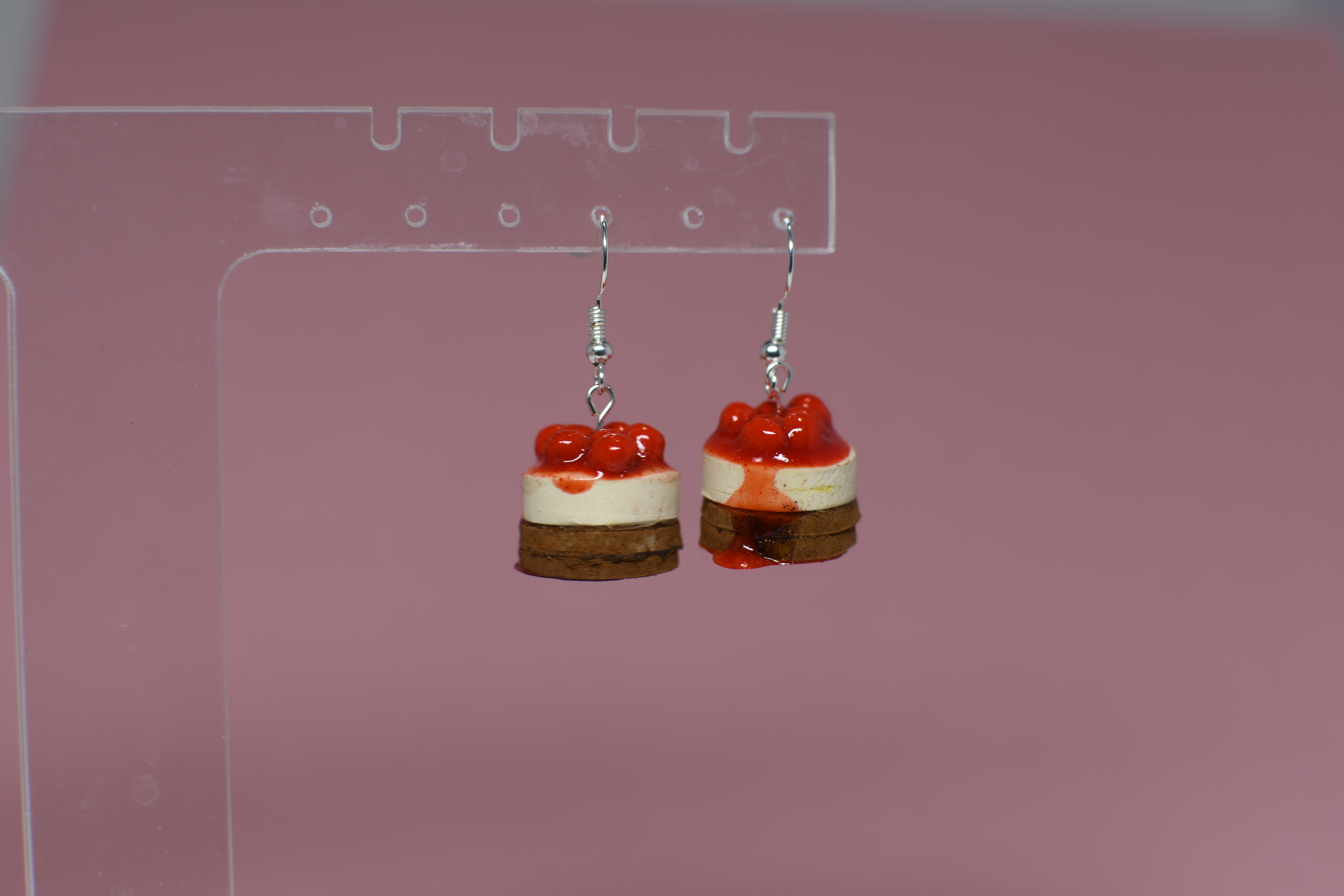 Cherry cheesecake Earrings