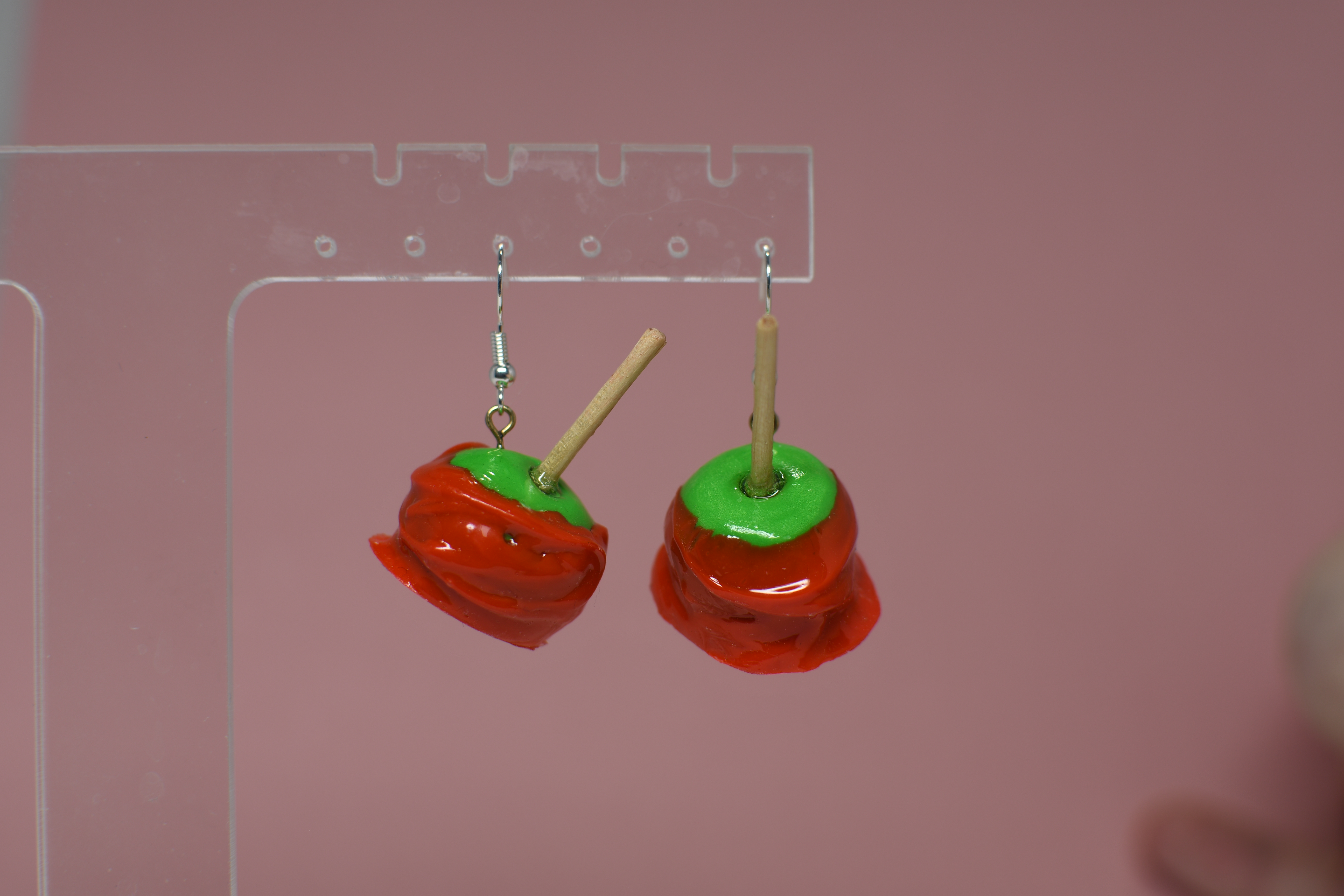 Candy Apple Earrings