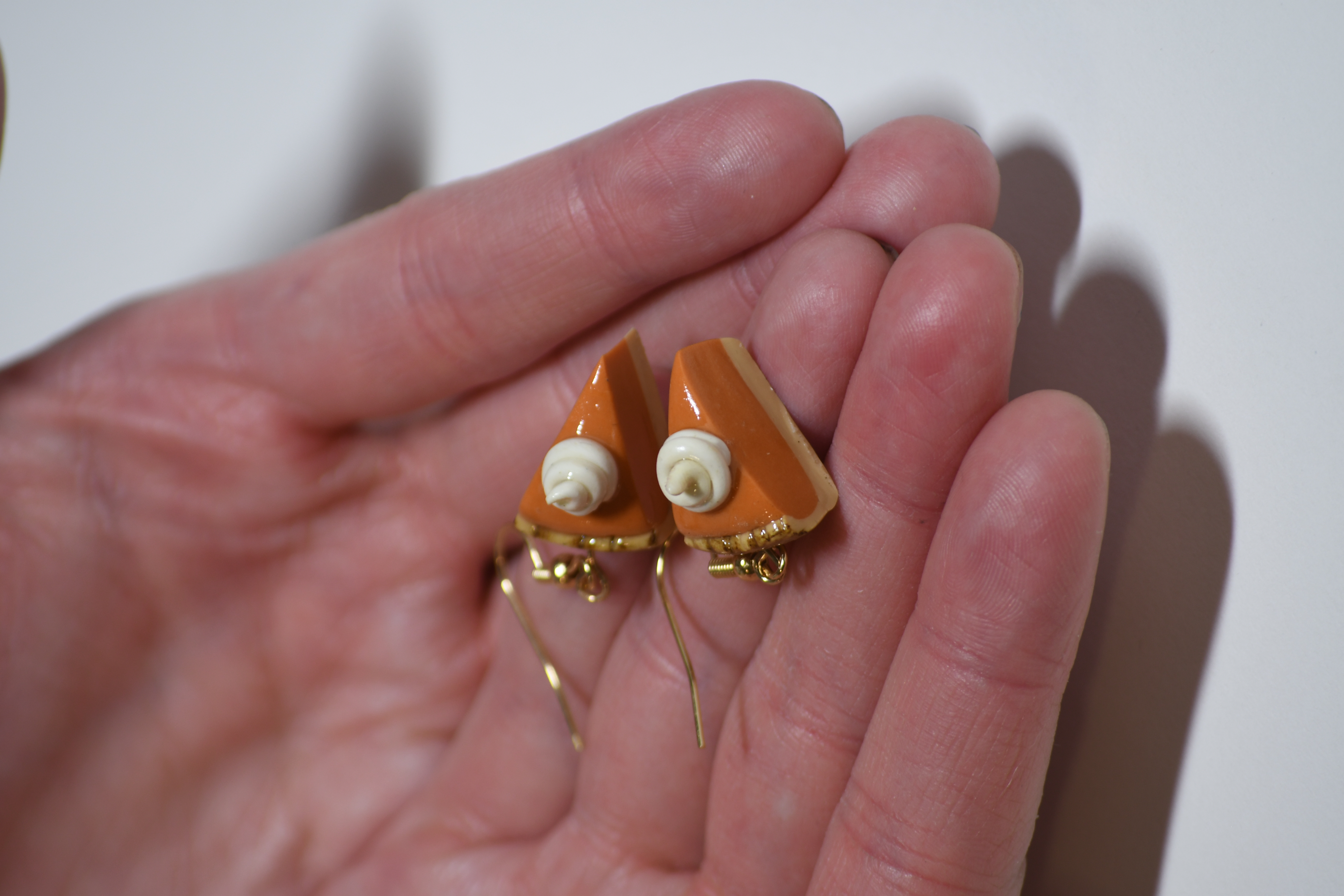 Pumpkin pie earrings