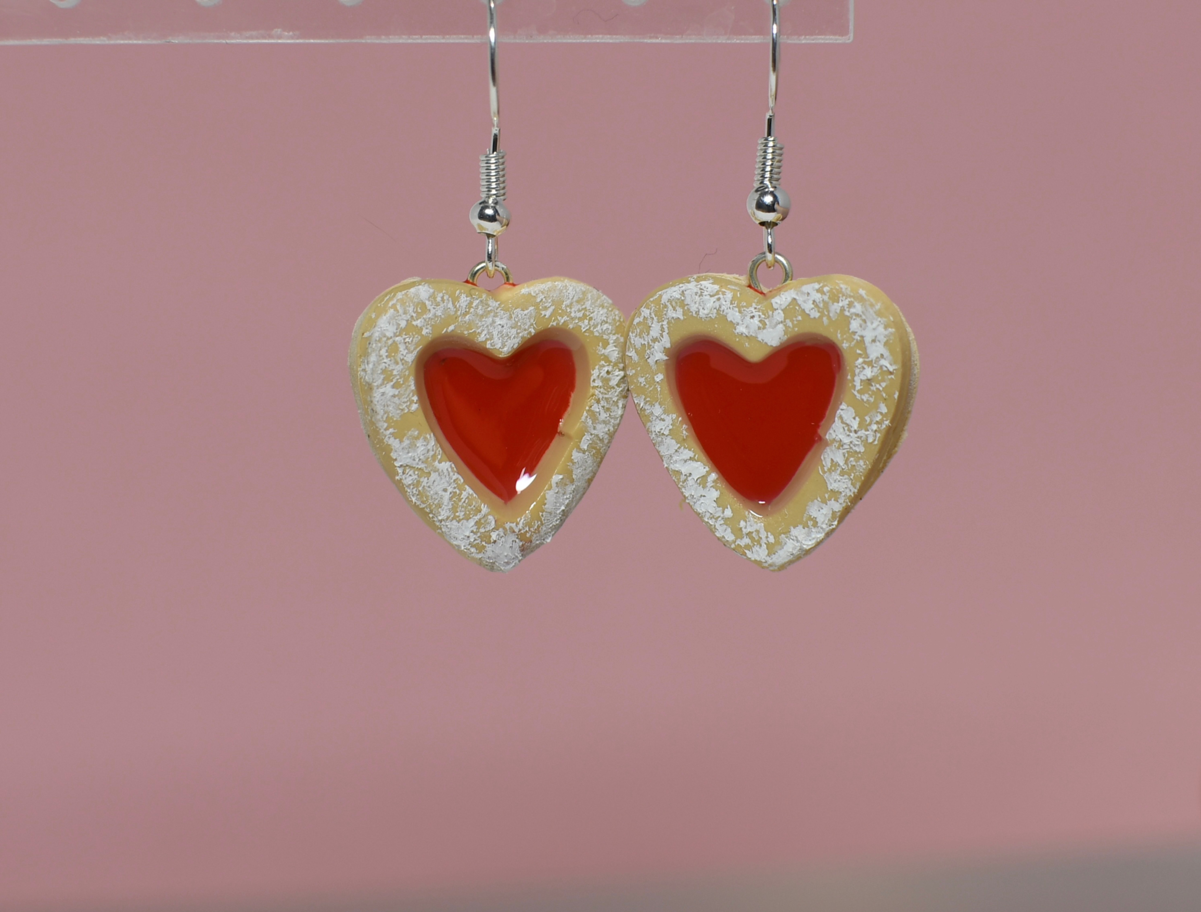 Jammie dodger cookie earrings