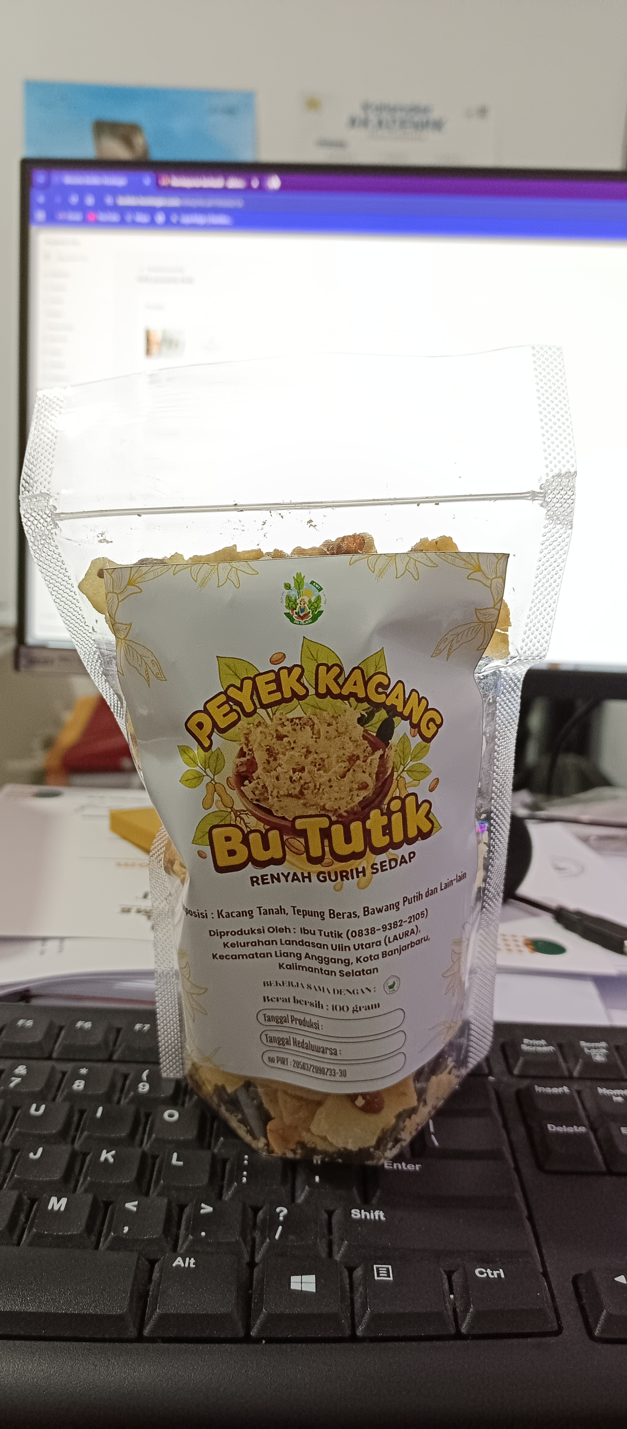 Peyek Kacang Mitra Bu tutik