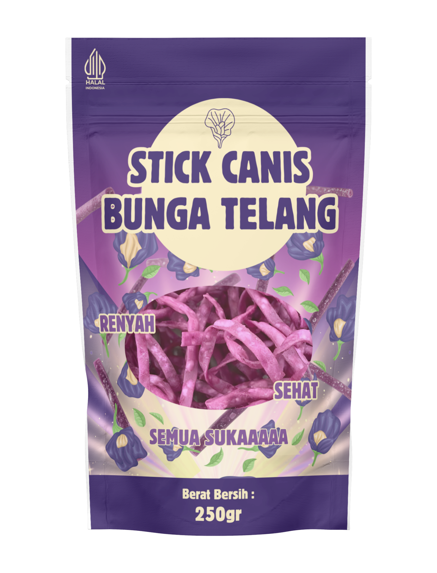 Snack Stick Bunga Telang Produk Mitra Canis Banjarbaru