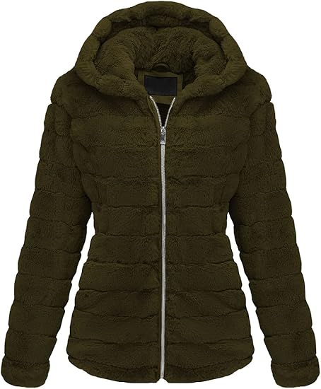 Women's Faux Fur Puffer Jacket
