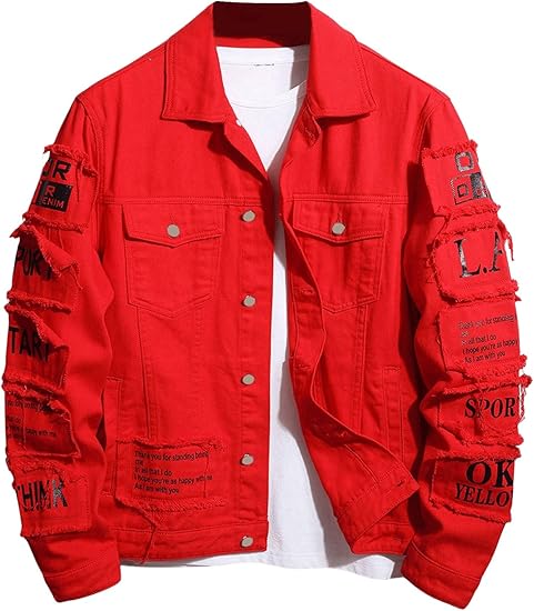 Red Denim Jacket