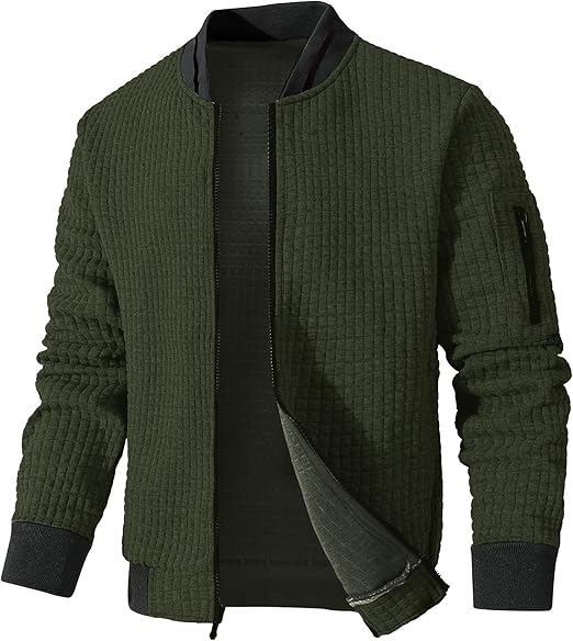 Men's Quilted Bomber Jacket