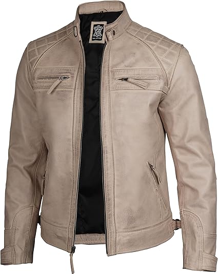 Men's Tan Leather Jacket