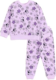 Girls' Cartoon Print Pajama Set