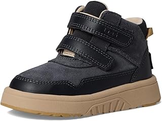 Kids' Black Velcro Strap Sneakers