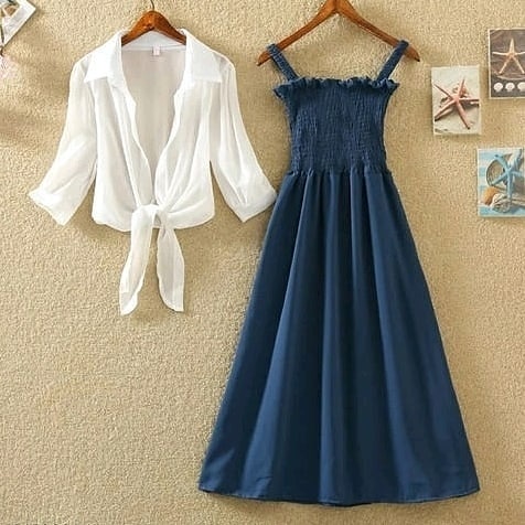 Two-piece summer dress set